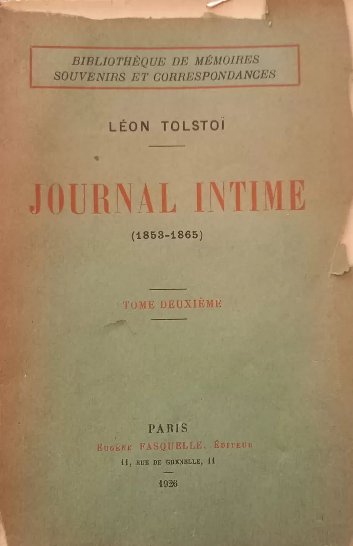 Journal Intime (1853-1865) - Tome Deuxième