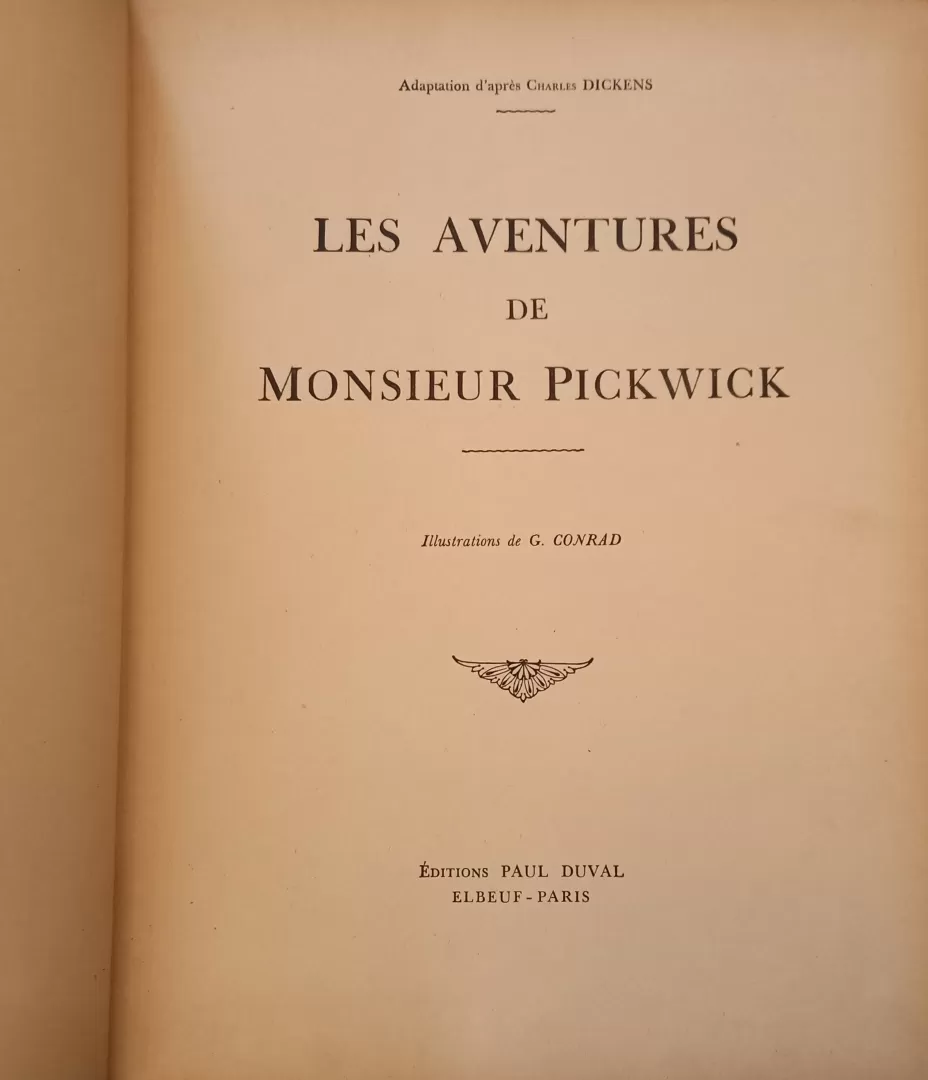 Les Aventures de Monsieur Pickwick