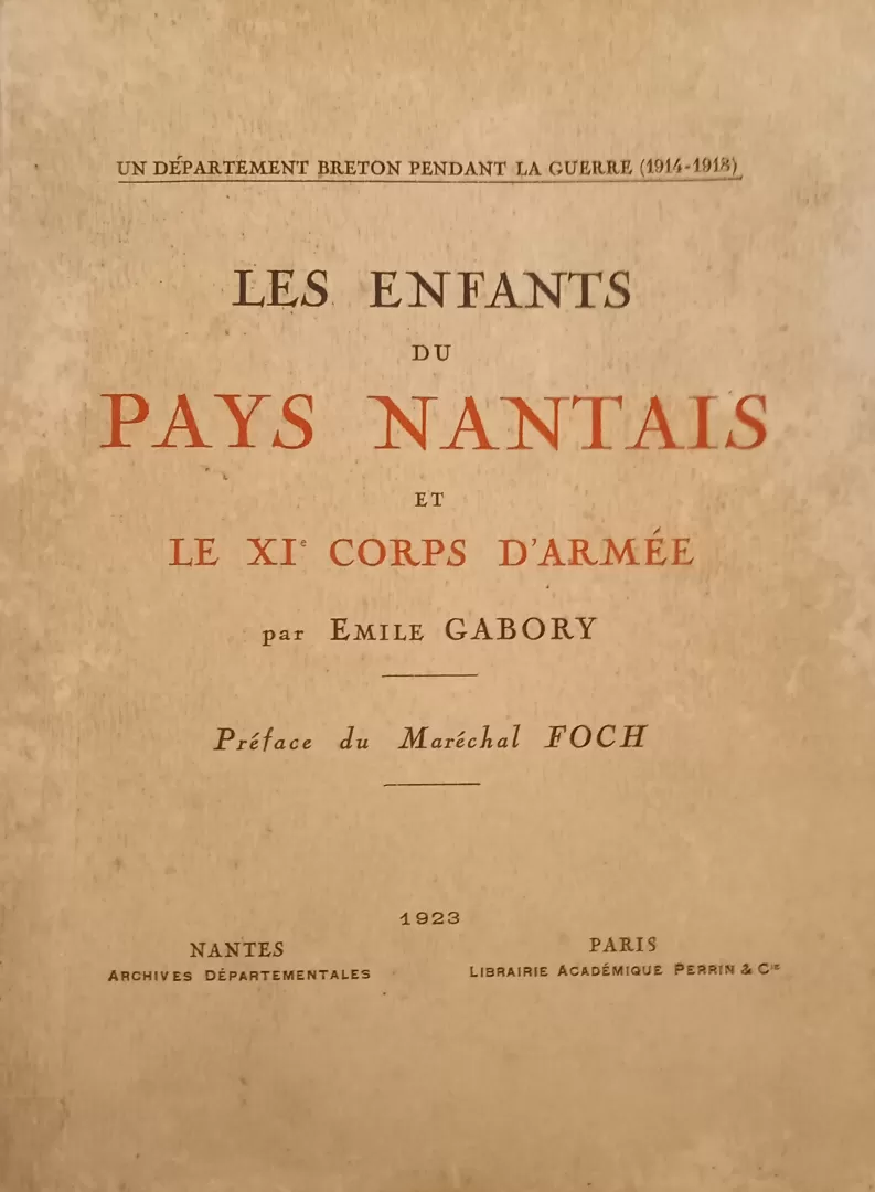 Les enfants du Pays nantais et le XIe Corps d'armée