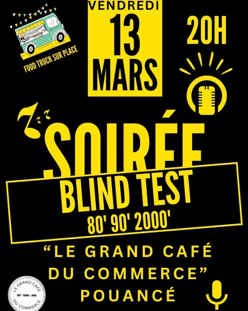 Soirée Blind Test au Grand Café du Commerce